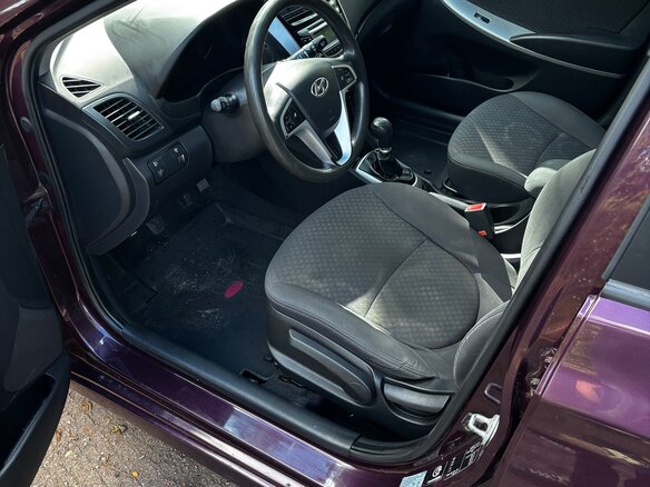 2012 Hyundai Solaris I, фиолетовый - вид 12