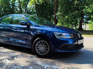 2015 Volkswagen Jetta VI Рестайлинг, синий, 795000 рублей, вид 5