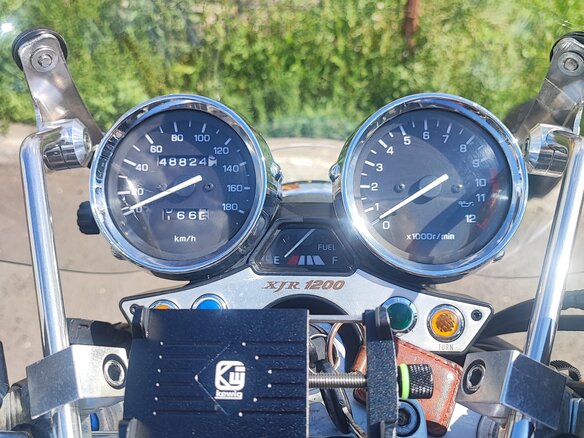 1995 Yamaha XJR1200, чёрный - вид 8