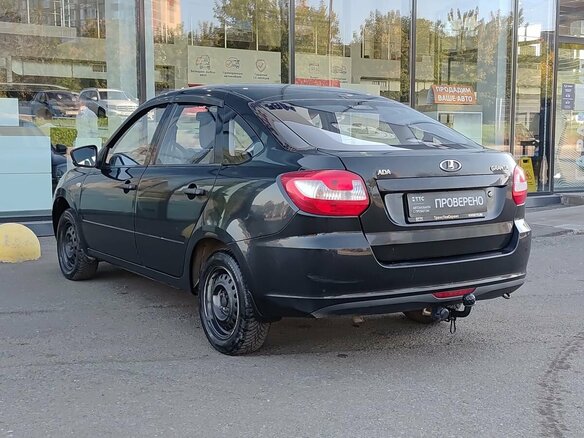 2014 Lada (ВАЗ) Granta, чёрный - вид 6