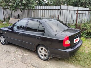 2007 Hyundai Accent ТагАЗ II, чёрный, 255000 рублей, вид 4