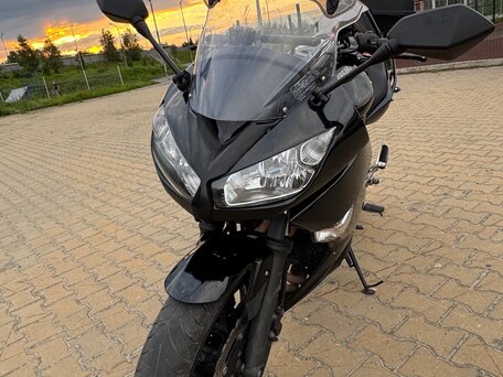 2011 Kawasaki ER-4F (Ninja 400R), чёрный, 380000 рублей, вид 1