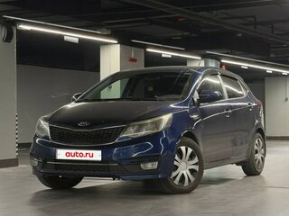 2016 Kia Rio III Рестайлинг, синий, 750000 рублей, вид 1