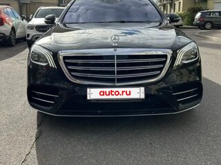 2019 Mercedes-Benz S-Класс 450 Long VI (W222, C217) Рестайлинг, чёрный, 4300000 рублей, вид 3