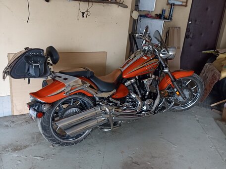 2012 Yamaha XV 1900, оранжевый, 1140000 рублей, вид 5