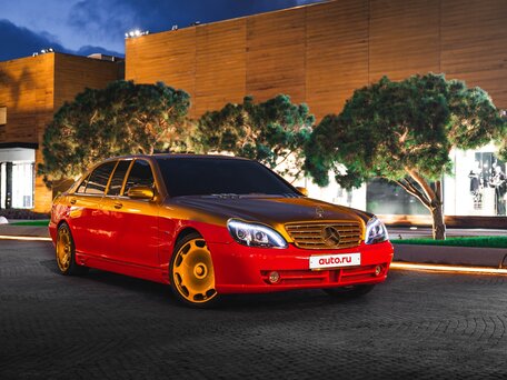 2001 Mercedes-Benz S-Класс 600 Long IV (W220), красный, 1600000 рублей, вид 4