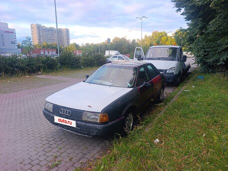 1991 Audi 80 IV (B3), красный, 80000 рублей, вид 2