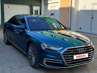 2019 Audi A8 Long 50 TDI IV (D5), синий, 8000000 рублей, вид 2