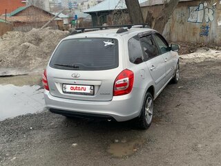 2015 Lada (ВАЗ) Kalina II, серебристый, 380000 рублей, вид 3