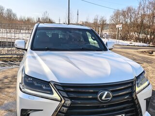 2018 Lexus LX 570 III Рестайлинг 2, белый, 9500000 рублей, вид 2