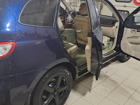 2007 Hyundai Santa Fe II, синий, 1250000 рублей - вид 19