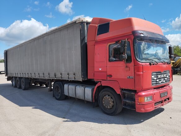 1999 MAN F 2000, красный, 1549000 рублей
