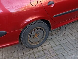 2007 Peugeot 206, красный, 230000 рублей, вид 4