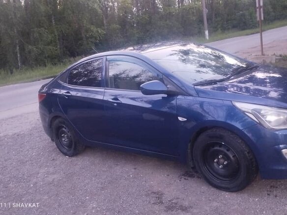 2015 Hyundai Solaris I Рестайлинг, синий, 900000 рублей - вид 5