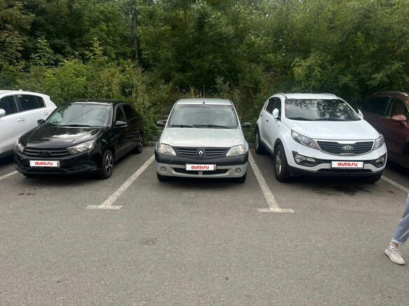 2007 Renault Logan I, серый, 405000 рублей - вид 1