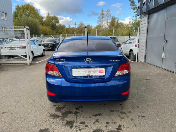 2014 Hyundai Solaris I, синий, 590021 рублей - вид 7