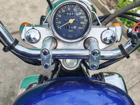 1994 Yamaha XV400 Virago, фиолетовый, 270000 рублей, вид 3