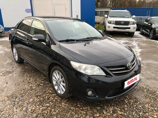 2012 Toyota Corolla X (E140, E150) Рестайлинг, чёрный, 1200000 рублей, вид 3