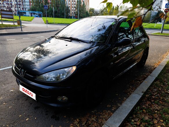 2006 Peugeot 206, чёрный, 365000 рублей - вид 6