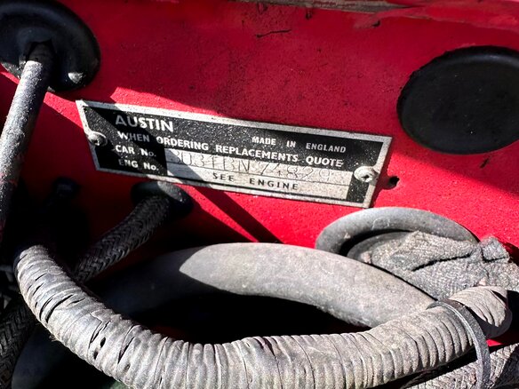 1960 Austin Healey 3000 5-speed I (BN7, BT7), красный, 6000000 рублей - вид 11