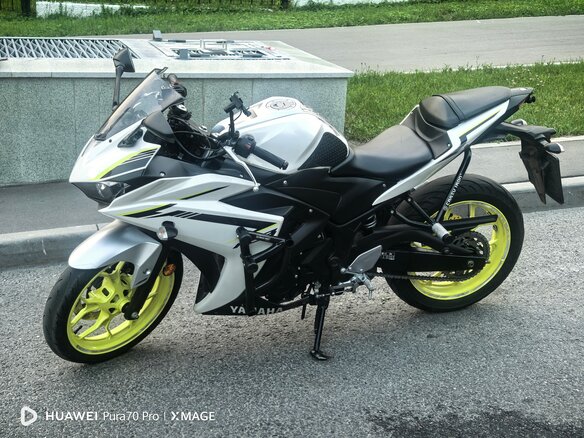 2018 Yamaha YZF-R3, белый, 600000 рублей