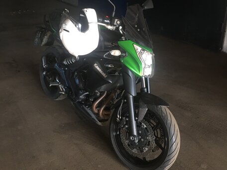 2015 Kawasaki ER-6N, зелёный, 650000 рублей, вид 4