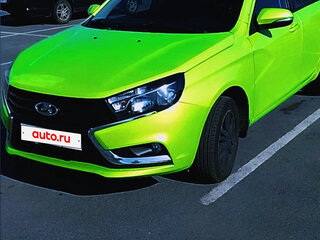 2017 Lada (ВАЗ) Vesta I, жёлтый, 749999 рублей, вид 2