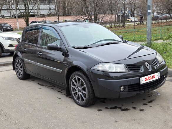 2007 Renault Megane II Рестайлинг, чёрный, 399000 рублей