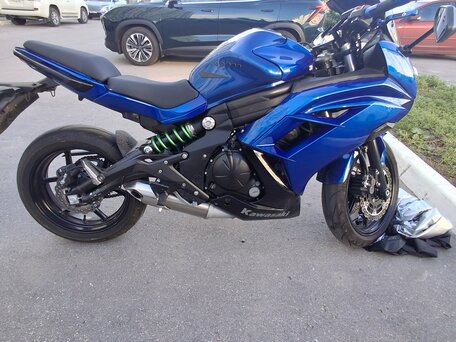 2014 Kawasaki ER-6F (Ninja 650R), синий, 600000 рублей, вид 4
