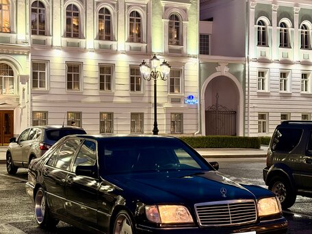 1994 Mercedes-Benz S-Класс 320 Long 5-speed III (W140), чёрный, 1450000 рублей, вид 3