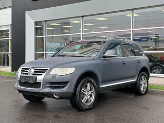 2008 Volkswagen Touareg I Рестайлинг, синий, 860000 рублей, вид 3