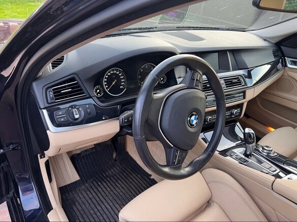 2015 BMW 5 серии 520d VI (F10/F11/F07) Рестайлинг, синий, 2700000 рублей - вид 12