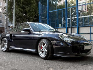 2002 Porsche 911 Turbo V (996) Рестайлинг, синий, 8500000 рублей, вид 4