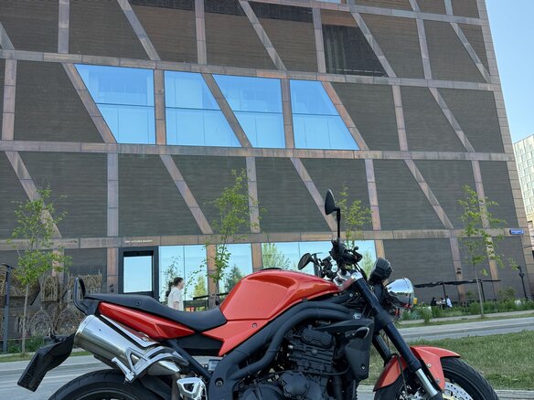 2008 Triumph Speed Triple, оранжевый - вид 7