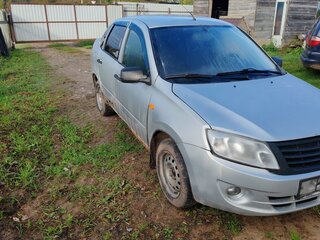 2013 Lada (ВАЗ) Granta I, серебристый, 120000 рублей, вид 2