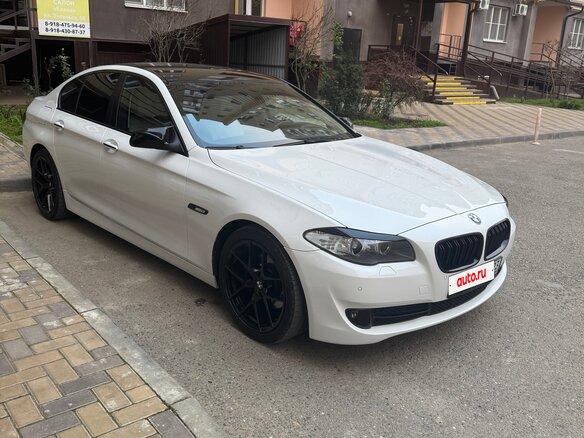 2012 BMW 5 серии 525d xDrive VI (F10/F11/F07), белый, 2400000 рублей