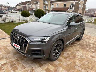 2022 Audi Q7 55 TFSI II (4M) Рестайлинг, серый, 6200000 рублей, вид 4