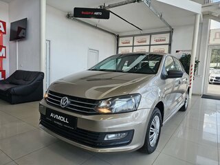 2015 Volkswagen Polo V Рестайлинг, бежевый, 880000 рублей, вид 2