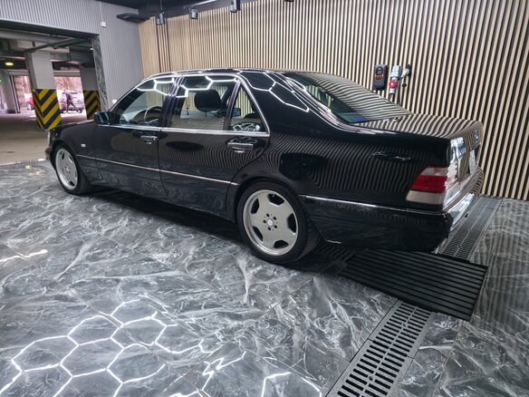 1997 Mercedes-Benz S-Класс 500 Long III (W140) Рестайлинг, чёрный, 7300000 рублей - вид 7