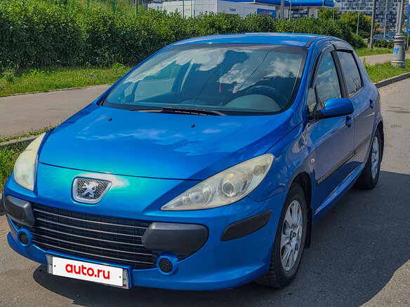 2006 Peugeot 307 I Рестайлинг, синий, 329000 рублей