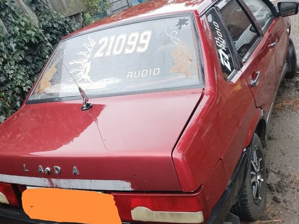 2002 Lada (ВАЗ) 21099, красный, 160000 рублей - вид 5