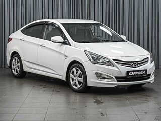 2015 Hyundai Solaris I Рестайлинг, белый, 1050000 рублей, вид 1