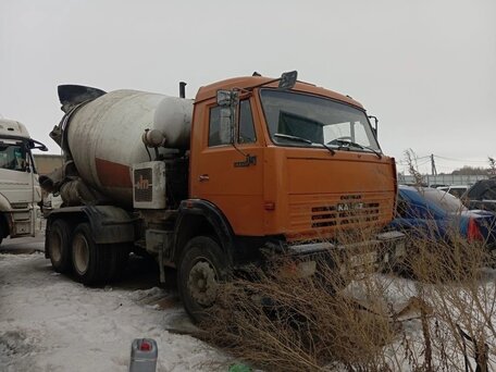 2008 КамАЗ Автобетоносмеситель, оранжевый, 800000 рублей, вид 4