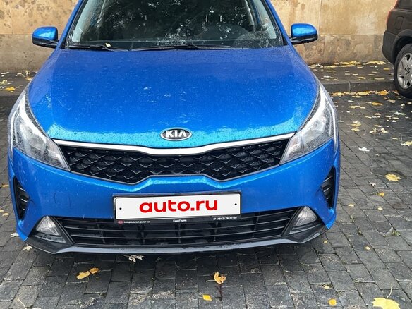 2021 Kia Rio IV Рестайлинг, синий, 1500000 рублей