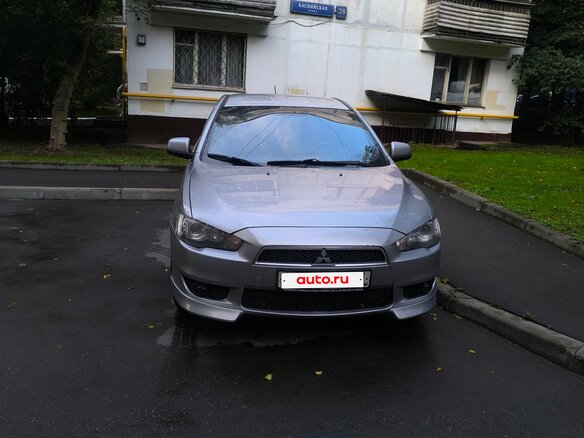 2007 Mitsubishi Lancer X, серебристый - вид 2