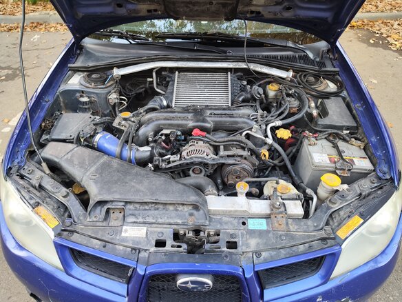 2006 Subaru Impreza II Рестайлинг 2, синий, 800000 рублей - вид 13