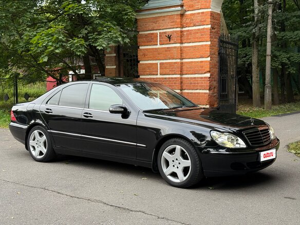 2003 Mercedes-Benz S-Класс 350 IV (W220) Рестайлинг, чёрный, 990000 рублей - вид 6