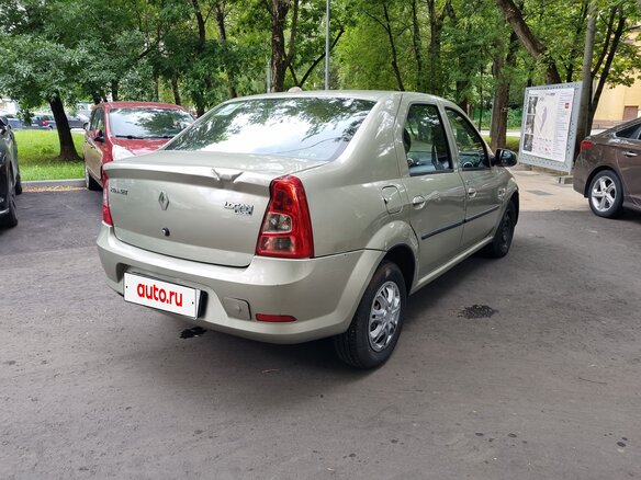 2013 Renault Logan I Рестайлинг, бежевый, 440000 рублей - вид 3