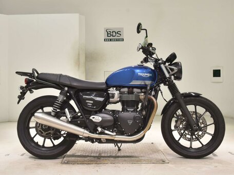 2021 Triumph Street Twin, синий, 777000 рублей, вид 2