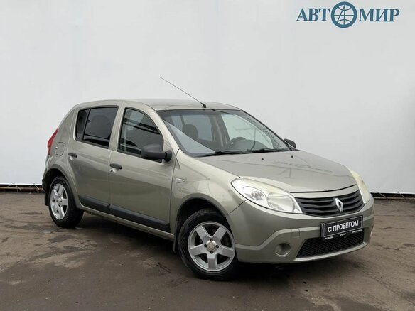 2010 Renault Sandero I, бежевый, 390000 рублей - вид 2
